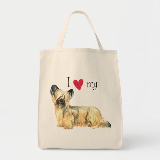 Ik hou van mijn Skye Terrier Tote Bag (Voorkant)