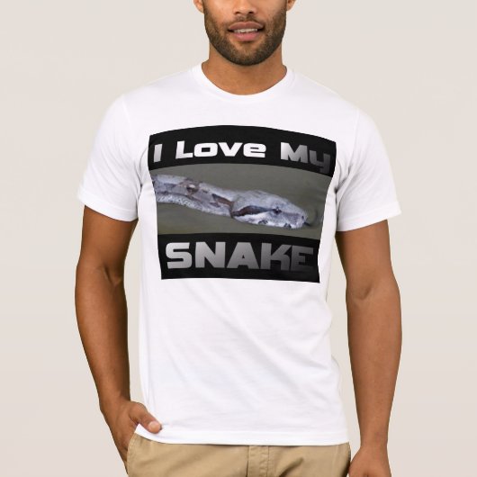 Ik hou van mijn slang t-shirt (Voorkant)
