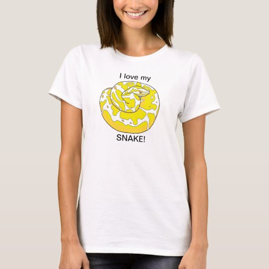 Ik hou van mijn slang! T shirt (Voorkant)