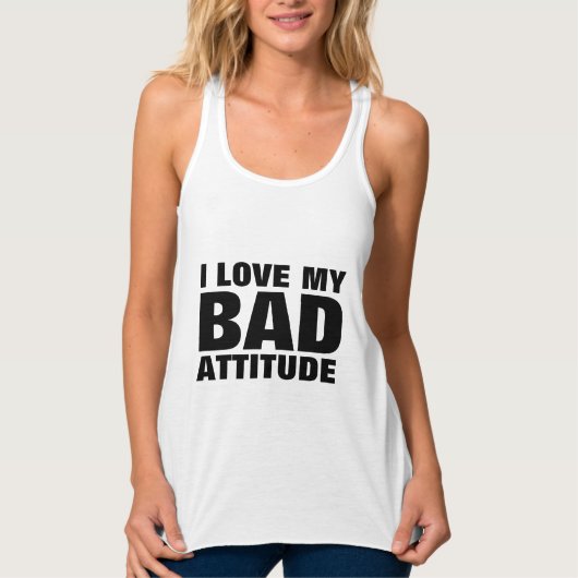 IK HOU VAN MIJN SLECHTE ATTITUDE Funny T-shirts en (Voorkant)