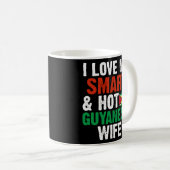 Ik hou van mijn slimme hete Guyanese man Guyana Koffiemok (Voorkant rechts)