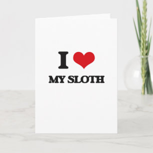 Ik hou van Mijn Sloth Kaart