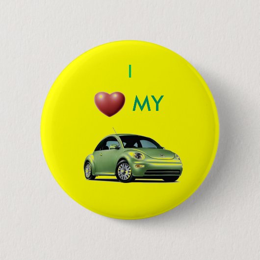 ik hou van mijn slugbug ronde button 5,7 cm (Voorkant)