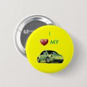 ik hou van mijn slugbug ronde button 5,7 cm (Voorkant /achterkant)
