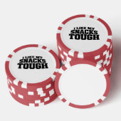 Ik Hou van Mijn Snacks Taai Grappige Beef Jerky Sp Poker Chips (Opstapeling)