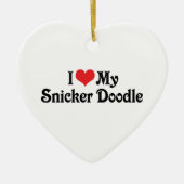 Ik hou van mijn Snicker Doodle Keramisch Ornament (Voorkant)