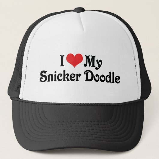 Ik hou van mijn Snicker Doodle Trucker Pet (Voorkant)