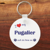 Ik hou van mijn snoepjesmaker (Vrouw Dog) Sleutelhanger (Voorkant)