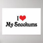 Ik hou van mijn snookums poster (Voorkant)