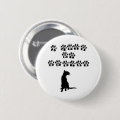 Ik hou van mijn snuitje—Zwarte tekst Ronde Button 5,7 Cm (Voorkant /achterkant)