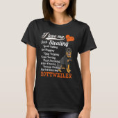Ik hou van mijn Sock Stealing - Leash Pulling Rott T-shirt (Voorkant)