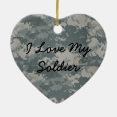 Ik hou van mijn soldaat keramisch ornament (Achterkant)