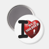 Ik hou van mijn soldaat magneet (Voorkant / Achterkant)