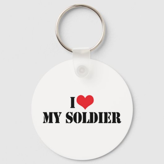 Ik hou van mijn soldaat sleutelhanger (Voorkant)