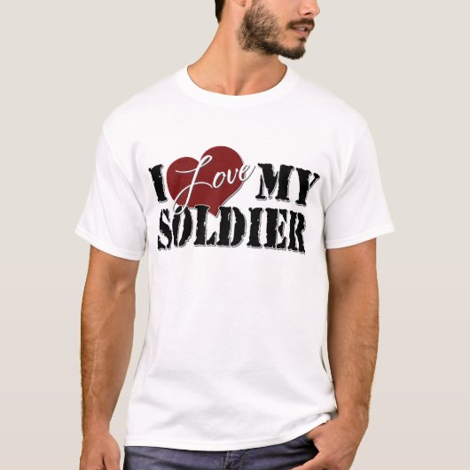 Ik hou van mijn soldaat t-shirt (Voorkant)