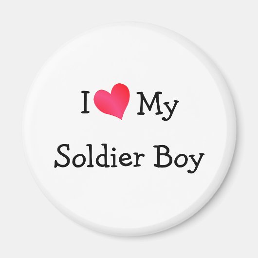 Ik hou van mijn Soldier Boy Magneet (Voorkant)