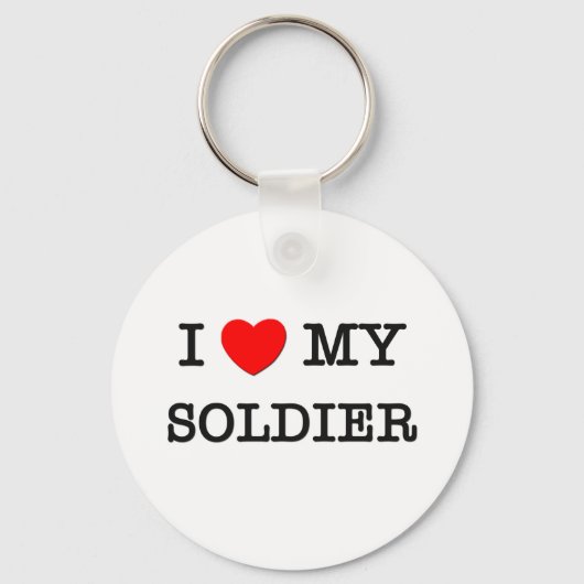 Ik hou van mijn SOLDIER Sleutelhanger (Voorkant)