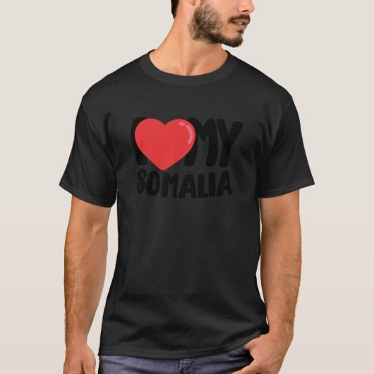 Ik hou van mijn Somalië T-shirt (Voorkant)