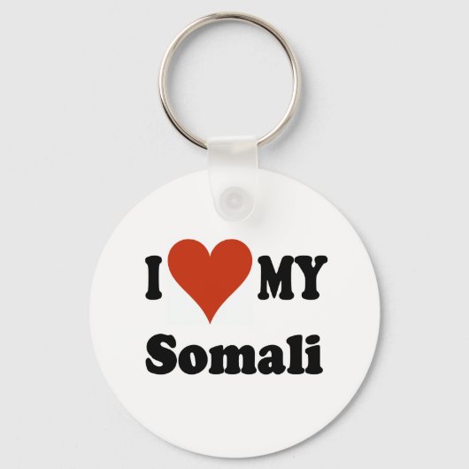 Ik hou van mijn Somalische kat Merchandise Sleutelhanger (Voorkant)