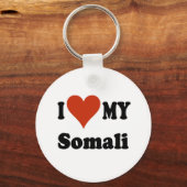 Ik hou van mijn Somalische kat Merchandise Sleutelhanger (Voorkant)