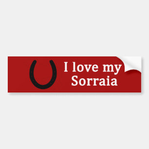 Ik hou van mijn Sorraia paard Bumpersticker