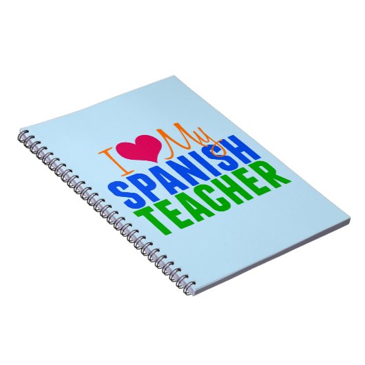 Ik hou van mijn Spaanse leraar Notitieboek (Rechterzijde)