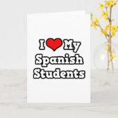 Ik hou van mijn Spaanse studenten Kaart (Gele Bloem)