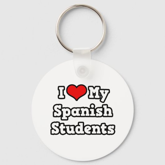 Ik hou van mijn Spaanse studenten Sleutelhanger (Voorkant)