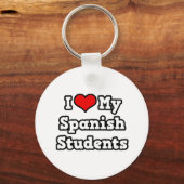 Ik hou van mijn Spaanse studenten Sleutelhanger (Voorkant)
