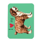 Ik hou van mijn Spaanse waterhond Magneet (Verticaal)