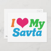 Ik hou van mijn spaargeld briefkaart (Voorkant / Achterkant)