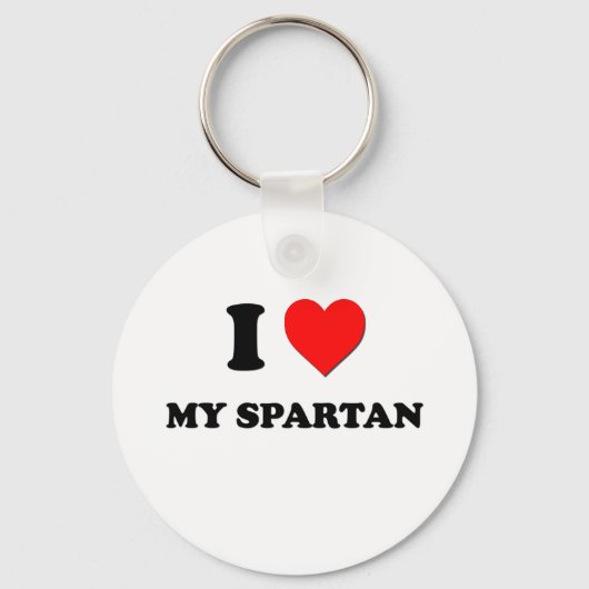 Ik hou van Mijn Spartan Sleutelhanger (Voorkant)