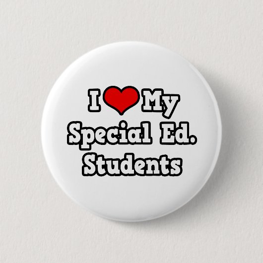 Ik hou van mijn speciale Ed. Studenten Ronde Button 5,7 Cm (Voorkant)