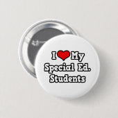 Ik hou van mijn speciale Ed. Studenten Ronde Button 5,7 Cm (Voorkant /achterkant)