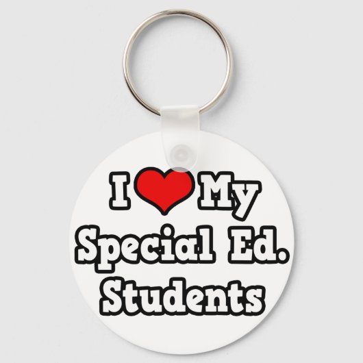 Ik hou van mijn speciale Ed. Studenten Sleutelhanger (Voorkant)