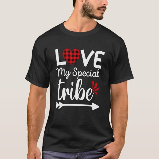 Ik hou van mijn speciale stam eerste dag van schoo t-shirt (Voorkant)