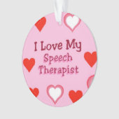 Ik hou van mijn Speech Therapist Ornament (voorkant)