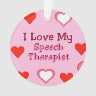 Ik hou van mijn Speech Therapist Ornament