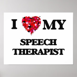 Ik hou van mijn Speech Therapist Poster