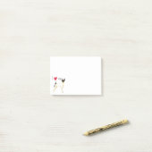 Ik hou van mijn Speelgoed Fox Terrier Post-it® Notes (Op bureau)