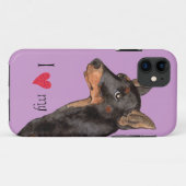Ik hou van mijn Speelgoed Manchester Terrier Case-Mate iPhone Case (Achterkant (horizontaal))