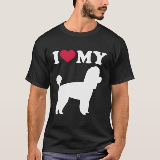 Ik hou van mijn Speelgoed poedel T-shirt (Voorkant)