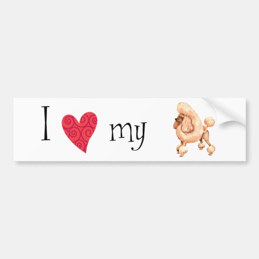 Ik hou van mijn Speelgoed poel Bumpersticker (Voorkant)