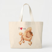 Ik hou van mijn Speelgoed poel Grote Tote Bag (Voorkant)