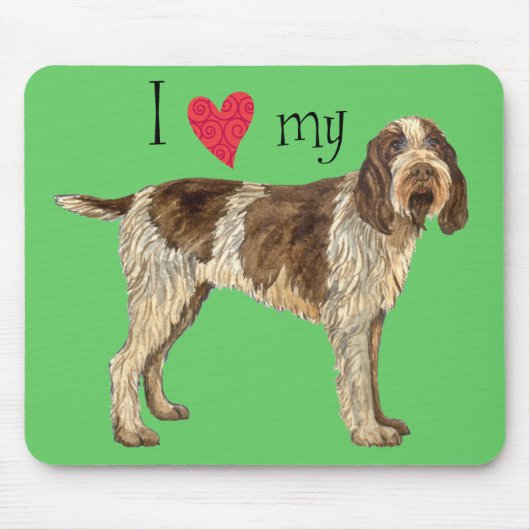 Ik hou van mijn Spinone Italiano Muismat (Voorkant)
