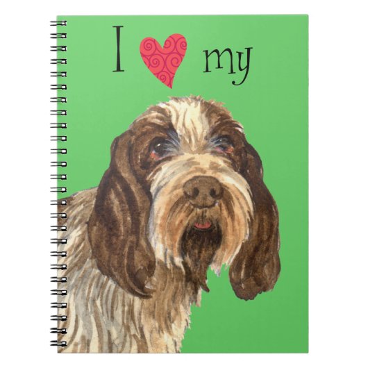 Ik hou van mijn Spinone Italiano Notitieboek (Voorkant)