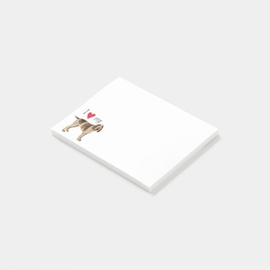 Ik hou van mijn Spinone Italiano Post-it® Notes (Schuin)