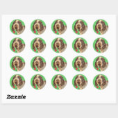 Ik hou van mijn Spinone Italiano Ronde Sticker (Vel)