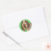 Ik hou van mijn Spinone Italiano Ronde Sticker (Envelop)