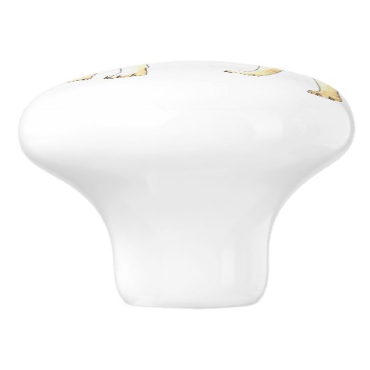 Ik hou van mijn St. Bernard Keramische Knop (Zijkant)